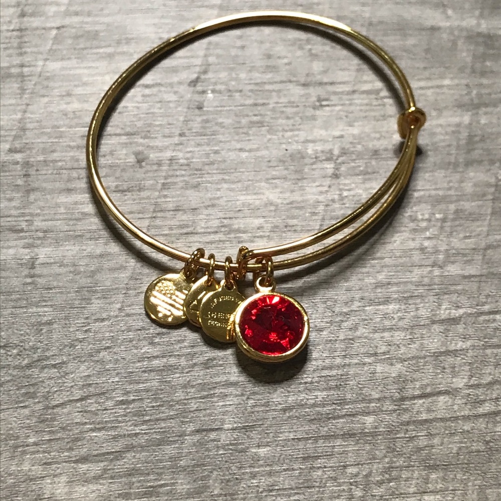2/$20 Alex and Ani Scarlet Birthstone Bracelet